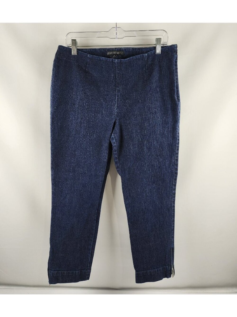 Lafayette 148 Jeans Womens 10 Blue Side Zip Ankle Zips  (32x26)